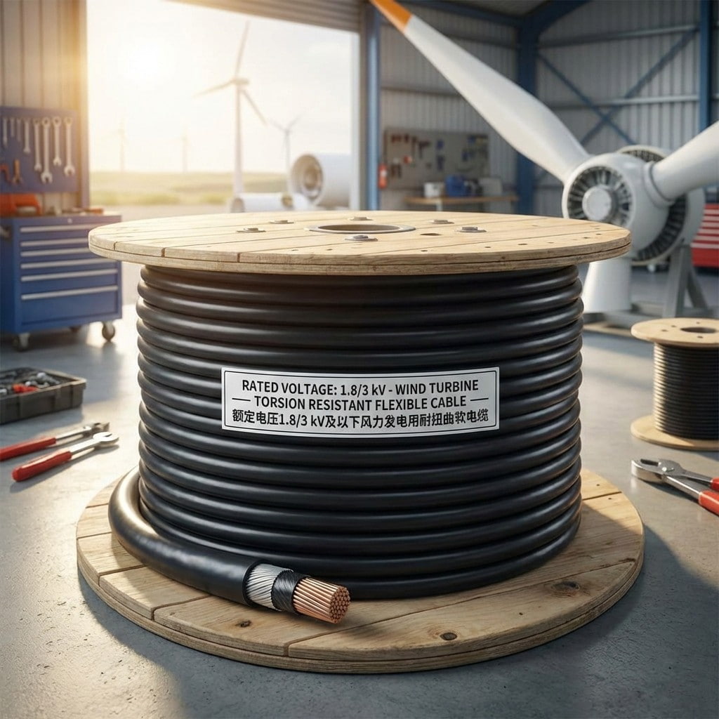 Torsion-resistant Flexible Cable for Wind Power, Rated Voltage 1.8/3kV and Below