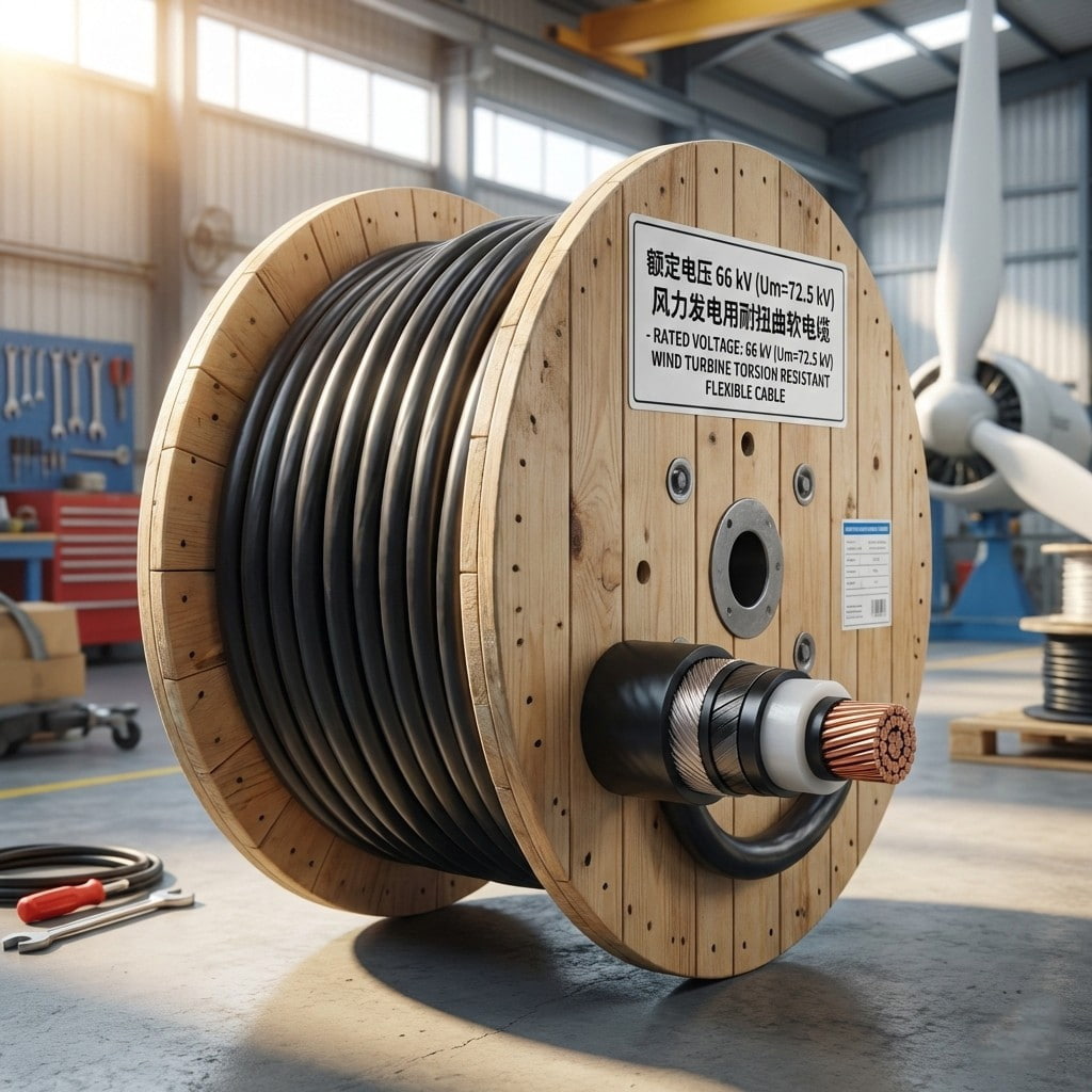 Torsion-resistant Flexible Cable for Wind Power, Rated Voltage 66kV (Um=72.5kV)
